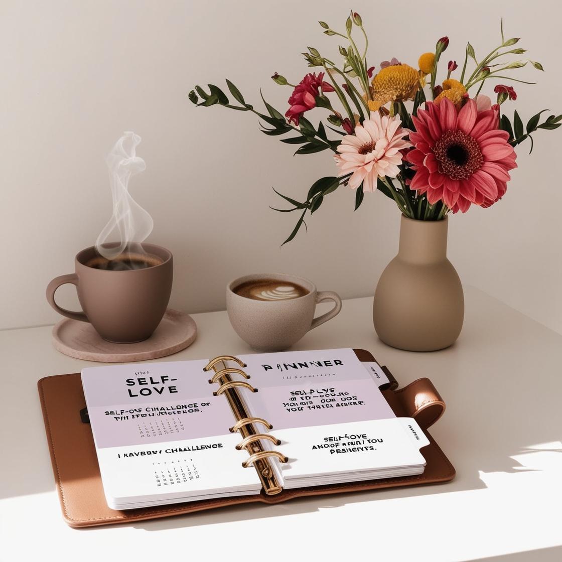 30-Day Self-Love and Care Digital Planner | Printable Daily Wellness Journal, Mindfulness & Self-Care Tracker