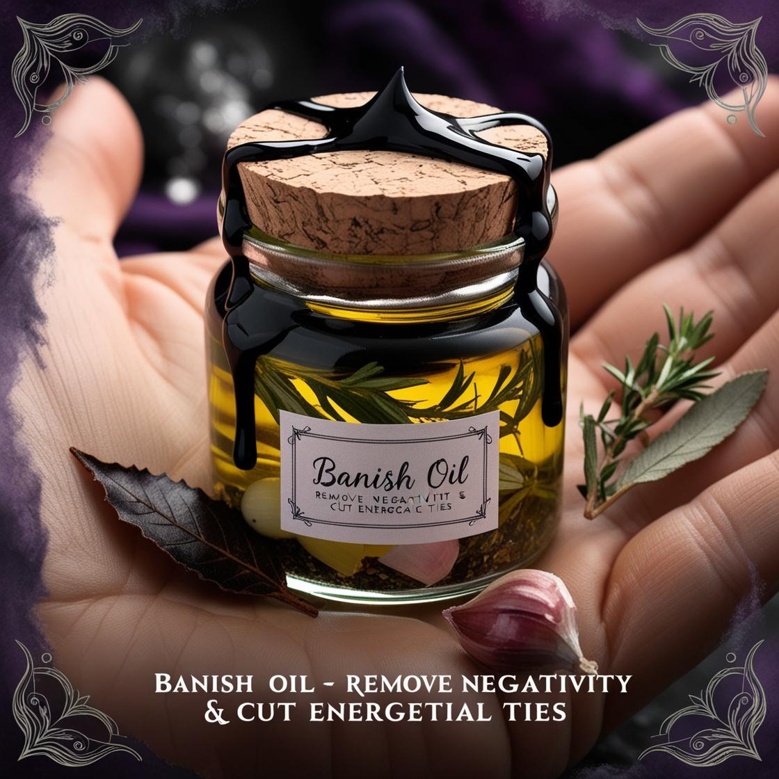 Banish Oil – Remove Negativity & Cut Energetic Ties